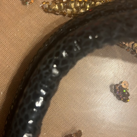 👜EC:Perlina Genuine Leather Snakeskin Shoulder Bag - Picture 10 of 12